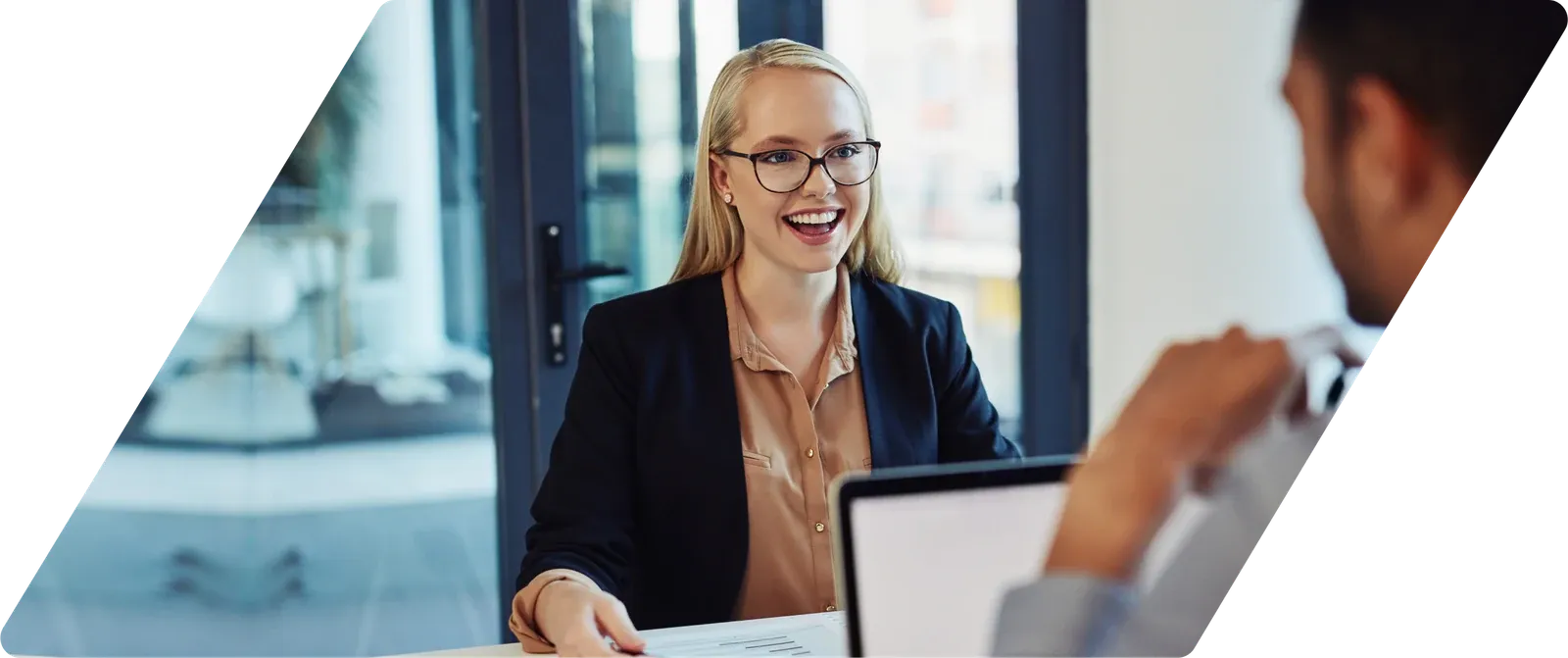 Hiring manager reviewing an AI-matched shortlist